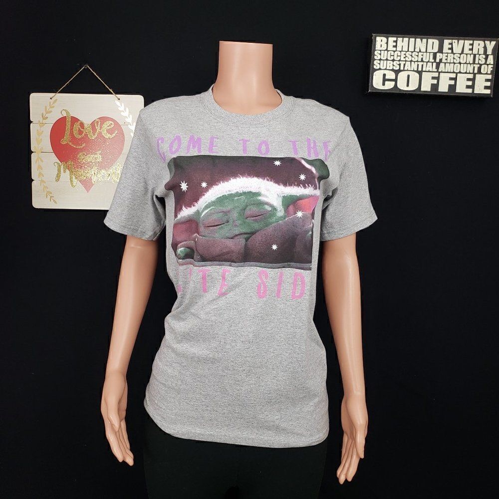 STAR WARS Come to the Cute Side T-Shirt Size Small